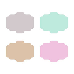 Wedding Stylish Romance Ornamental Tags Collection
