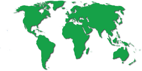 green world map