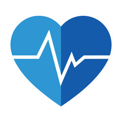 heart and heartbeat symbol