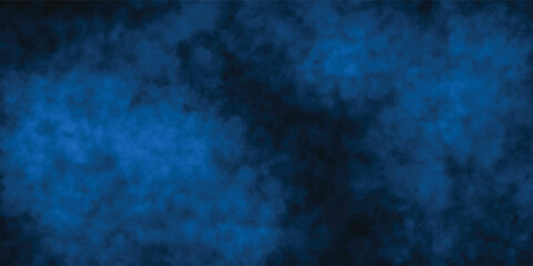Ethereal Blue Mist Design with Deep Shadows and Abstract Fog


