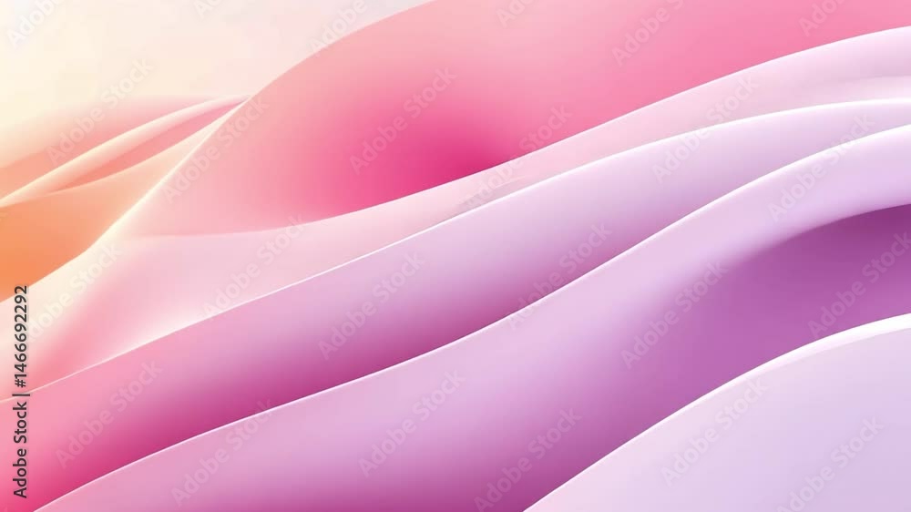 Poster serene and calming abstract background smooth pink and purple waves with gentle gradients for elegan