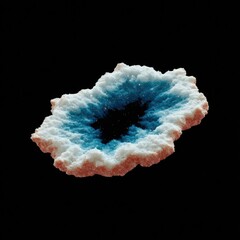 Obraz premium Vibrant galactic bloom with sharp edges and bright nebula fire