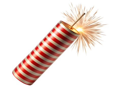 red and white fireworks isolated on white background . File type PNG Transparent. - Powered by Adobe