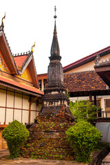 Wat Si Saket buddhist buddha stupa temple in Vientiane Laos.