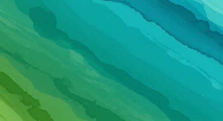 Fototapeta premium Abstract Watercolor Texture with Shades of Green and Blue