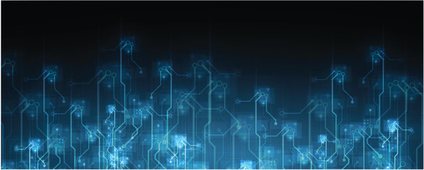 Abstract circuit technology concept background