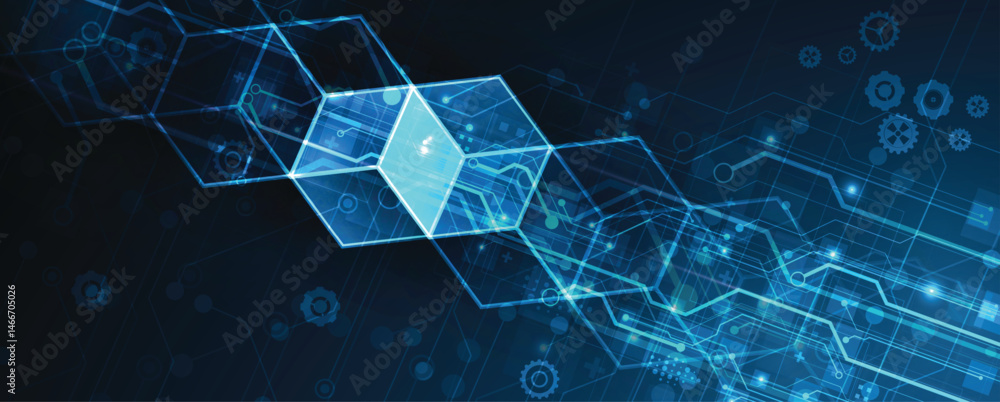 Aufkleber abstract circuit technology concept background
