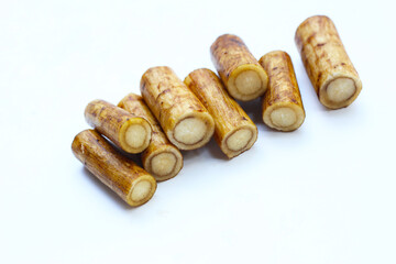 Fresh burdock roots or gobo roots