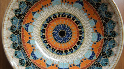 Colorful circular decorative patterns