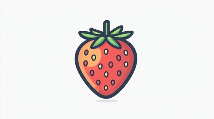 Simple strawberry illustration