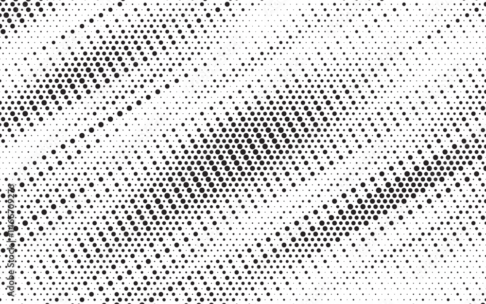 Leinwandbilder Triangular Halftone Texture Retrowave Vector Geometric Technology Abstract Background. Half Tone Triangles Retro Colored Pattern. Minimal 80s Style Dynamic Tech Structure Wallpaper