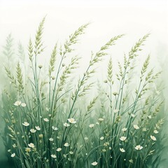 Wildflower with grass