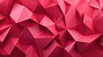 Fototapeta premium Abstract red geometric background with polygonal shapes