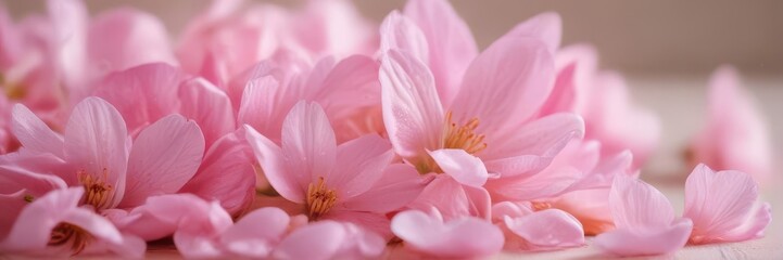 Close-up of delicate pink petals, soft focus background, pretty, flower petals, flower art