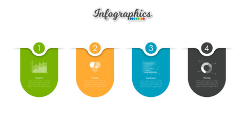Infographic timeline template can be used for chart, diagram, web design, presentation, advertising, history