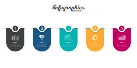 Infographic timeline template can be used for chart, diagram, web design, presentation, advertising, history