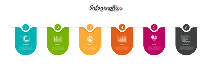Infographic timeline template can be used for chart, diagram, web design, presentation, advertising, history