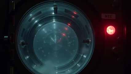 The red indicator light on the dashboard