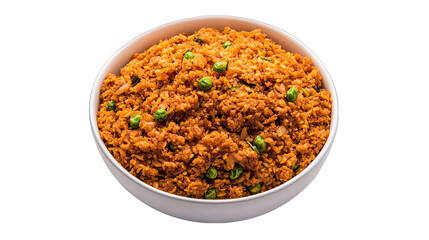 Delicious Poha Recipe isolated on transparent background