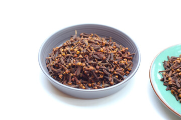 A spice of dried cloves, herbal medicine plant