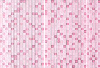 Abstract geometric pink tile mosaic bathroom wall, modern texture background, modern,  geometric texture