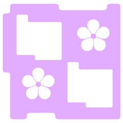 greeting card with flowers