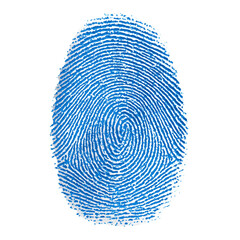Intricate Blue Fingerprint Pattern: A Visual Representation of Unique Identity , isolated on white background png