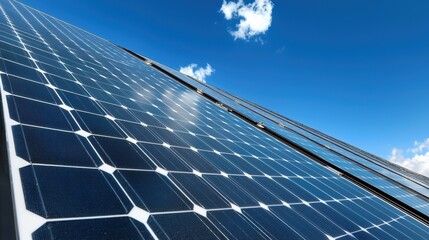 Solar panels capturing sunlight for energy.