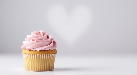 Cupcake with Pink Frosting
