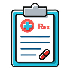 Obraz premium medical clipboard with stethoscope