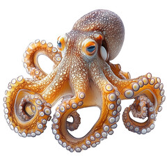 Obraz premium Octopus stock photo cephalopod marine animal wildlife sea creature ocean on transparent background