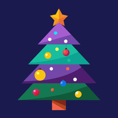 abstract christmas tree