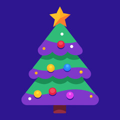 abstract christmas tree