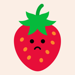 Obraz premium strawberry vector illustration