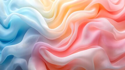 Fototapeta premium Dreamy pastel swirls fabric high resolution picture