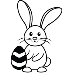 easter bunny with egg