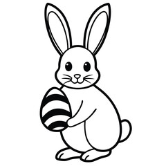 easter bunny with egg