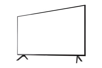 Naklejka premium Smart TV with blank screen isolated.