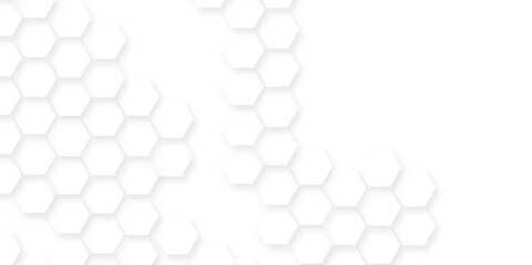 Abstract white hexagon background,Seamless pattern with hexagon.Hexagonal grid tile and mosaic structure mess cell.seamless bright white abstract honeycomb background.