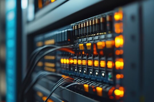 Low Voltage System: Close Up of Electrode Connection Point in Control Cabinet - Powered by Adobe