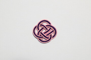 水引飾り　白色背景　余白あり