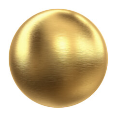 Golden Sphere: A Luxurious Geometric Design Element , isolated on white background png