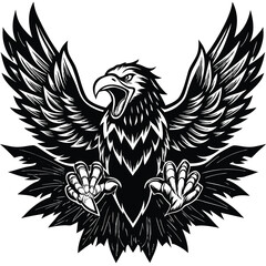 Fototapeta premium eagle with wings