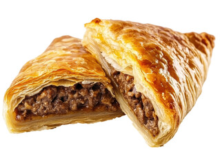 Isolated Savory Pastry Pie