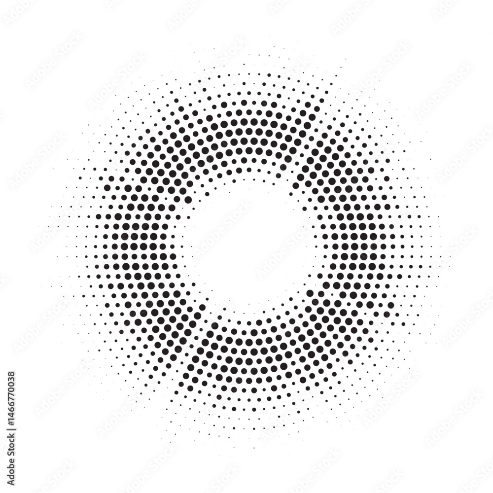 Poster halftone background. glowing light halftone effect. abstract grunge starburst halftone dots backgrou