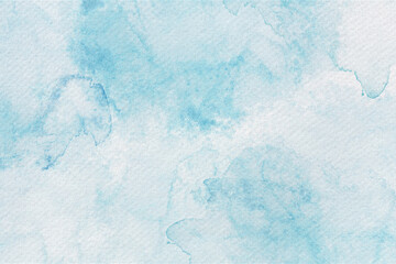 Soft Watercolor Blue Abstract Background