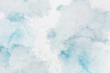 Soft Watercolor Blue Abstract Background