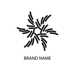 abstract floral element design