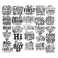 26 Baby girl Quotes SVG Bundle