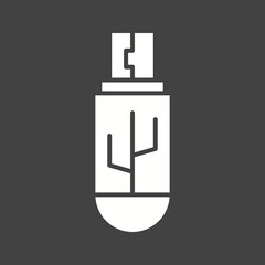 Flash Drive icon vector image. Suitable for mobile apps, web apps and print media.